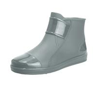 Chelsea Bottes en caoutchouc pour homme - Unisexe - Antidérapantes - Légères - Légères - Antidérapantes - Demi-hautes - Imperméables, gris, 41 EU
