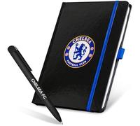 Chelsea F.C. Ensemble de papeterie avec carnet ligné et stylo à bille, fournitures de papeterie, cadeaux de bureau pour homme