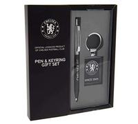 Chelsea F.C. - Ensemble stylo et porte-clés (Taille unique) (Noir)