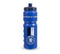 Chelsea F.C. Hy-Pro Bouteille en plastique sous licence officielle 750 ml, bouteille d'eau, 0,75 l, réutilisable, buse rétractable, légère, sans BPA, excellente idée cadeau Chelsea