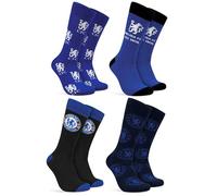 Chelsea F.C. Lot de 4 paires de chaussettes respirantes pour garçon