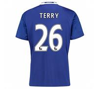 Chelsea FC 2016 2017 26 John Terry Home Jersey de Football de football en bleu Large bleu