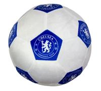 Chelsea FC Coussin Rond sous Licence Officielle Ballon de Football Super Doux Blanc Parfait pour n'importe Quelle Chambre sur Le canapé 25 x 25 cm