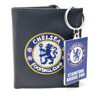 Chelsea FC Ensemble portefeuille et porte-clés, Noir , Adulte