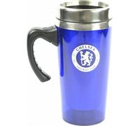 Chelsea FC Gobelet de voyage officiel de football BS257 (taille unique) (Bleu/argent)