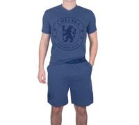 Chelsea FC Officiel - Ensemble de Pyjama Court thème Football - Homme - Bleu chiné - M