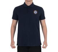 Chelsea FC Officiel - Polo de Football pour Homme - avec Blason - Bleu Marine - Large