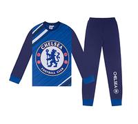 Chelsea FC Officiel - Pyjama Long thème Football - garçon - imprimé Effet Sublimation - Bleu - 11-12 Ans