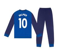 Chelsea FC Officiel - Pyjama Long thème Football - garçon - imprimé Effet Sublimation - Bleu Roi Palmer - 9-10 Ans