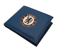 Chelsea FC - Portefeuille avec écusson en similicuir PU, Bleu, blanc, rouge, taille unique