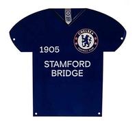 Chelsea Football Club Official Plaque en métal en forme de maillot à suspendre au mur