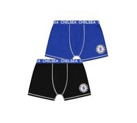 Chelsea Lot de 2 boxers en coton pour homme, bleu, L