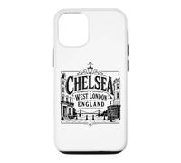 Chelsea, Ouest de Londres, Angleterre, Albert Bridge, imprimé Noir Coque pour iPhone 12/12 Pro