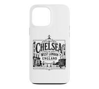 Chelsea, Ouest de Londres, Angleterre, Albert Bridge, imprimé Noir Coque pour iPhone 13 Pro Max