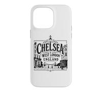 Chelsea, Ouest de Londres, Angleterre, Albert Bridge, imprimé Noir Coque pour iPhone 14 Pro Max