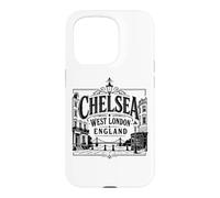 Chelsea, Ouest de Londres, Angleterre, Albert Bridge, imprimé Noir Coque pour iPhone 15 Pro