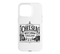 Chelsea, Ouest de Londres, Angleterre, Albert Bridge, imprimé Noir Coque pour iPhone 15 Pro Max