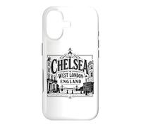 Chelsea, Ouest de Londres, Angleterre, Albert Bridge, imprimé Noir Coque pour iPhone 17