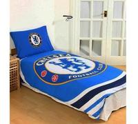 Chelsea Parure de lit simple officielle FC avec housse de couette et taie d'oreiller (réversible)
