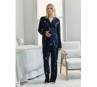 Chelsea Peers Chelsea Peers Blue Maternity TENCEL Modal Celestial Zebra Long Pyjama Set