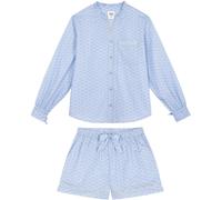Chelsea Peers Chelsea Peers Blue Soleil Stripe Print Short Pyjamas Set