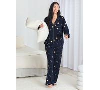 Chelsea Peers Chelsea Peers Blue TENCEL Modal Celestial Zebra Long Pyjamas Set