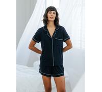 Chelsea Peers Chelsea Peers Blue TENCEL Modal Short Button Up Pyjamas Set