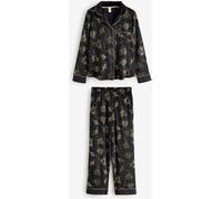 Chelsea Peers Chelsea Peers Ensemble Pyjamas long à Étoiles filantes en velours Or