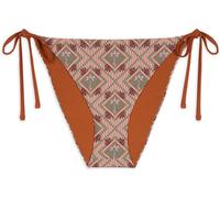 Chelsea Peers Chelsea Peers Green Diamond Palm Print Tie Side Bikini Bottoms