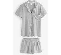 Chelsea Peers Chelsea Peers Grey TENCEL Modal Short Button Up Pyjamas Set