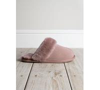Chelsea Peers Chelsea Peers Pink Suede Sheepskin Mule Slippers