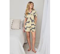 Chelsea Peers Chelsea Peers pyjama court imprimé zèbre Limoncello Ensemble