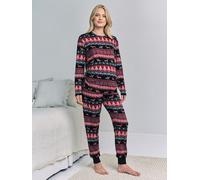 Chelsea Peers Chelsea Peers pyjama long imprimé jacquard chien de Noël