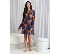 Chelsea Peers Chelsea Peers Red Tiger Stripe Print Nightshirt