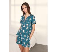 Chelsea Peers Chelsea Peers Teal Ghost Halloween Short Pyjamas Set