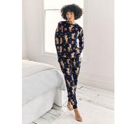 Chelsea Peers Chelsea Peers Velour Enchanted Tiger Print Lounge Crew & Jogger