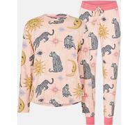 Chelsea Peers Classic Pyjama Set Pink Leoprd Ply 16 (XL) Female
