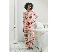 Chelsea Peers Pyjama long imprimé Chelsea Peers The Bear Christmas Fair Isle