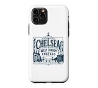 Chelsea West London England Albert Bridge Bleu Marine Coque pour iPhone 11 Pro
