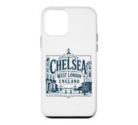 Chelsea West London England Albert Bridge Bleu Marine Coque pour iPhone 12 Mini