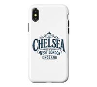 Chelsea West London England Lampadaire Bleu Marine Coque pour iPhone X/XS