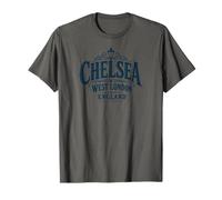 Chelsea West London England Lampadaire Bleu Marine T-Shirt