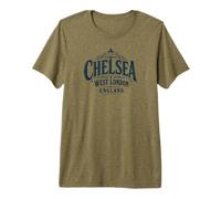Chelsea West London England Lampadaire Bleu Marine T-Shirt Haut de Gamme