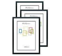 CHELY INTERMARKET | Cadre photo A3 MOD-296 (Paquet 3 unités - Noir) | Fabriqué en bois, largeur du cadre 1,5cm avec finition élégante | Cadre des titres et certificats (296-A3-1,80)
