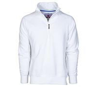 CHEMAGLIETTE ! Sweat de travail en tricot molletonné coton avec demi-fermeture éclair couleur Payper Miami + - Blanc - XL