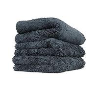 Chemical Guys Happy Ending Serviette en Microfibre Ultra pelucheuse sans Bords Noir