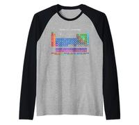 Chemical Periodic Table of Elements Novelty Graphic Designs Manche Raglan