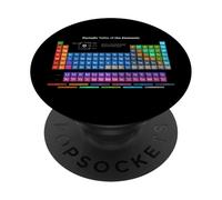 Chemical Periodic Table of Elements Novelty Graphic Designs PopSockets PopGrip Adhésif