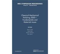 ChemicalMechanical Polishing 2000 Fundamentals and Materials Issues Volume 613 - Cambridge University Press - Cambridge University Press - Livre en Anglai Cambridge University PressCambridge Universit