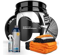 Chemie Kit de Nettoyage pour Voiture avec Seau de Lavage 20 l + Couvercle + Insert + shampoing Nano Magic 750 ML + Allround Quick Shine 140 ML | Nuke Guys : Gamma Dryer Chiffon Sec